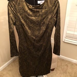 Badgley Mischka above the knee bodycon